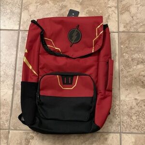 NWT- DC The Flash Red and Black Backpack Bag New